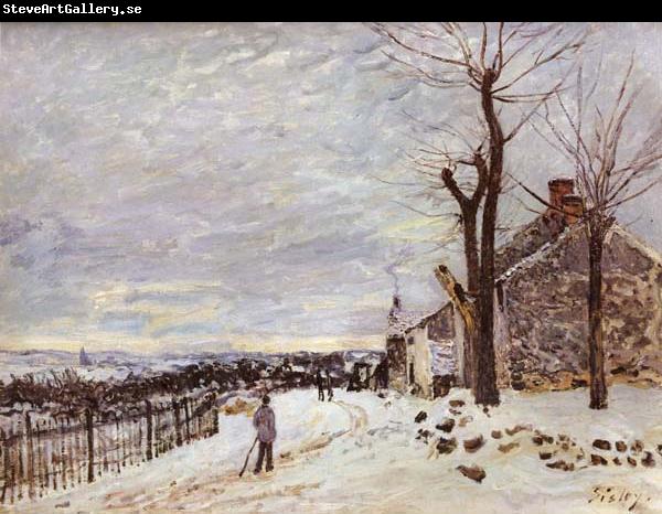 Alfred Sisley Snowy Weather at Veneux-Nadon